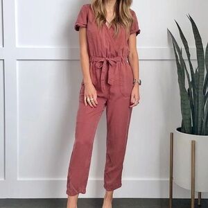 abercrombie & fitch rust colored jumpsuit